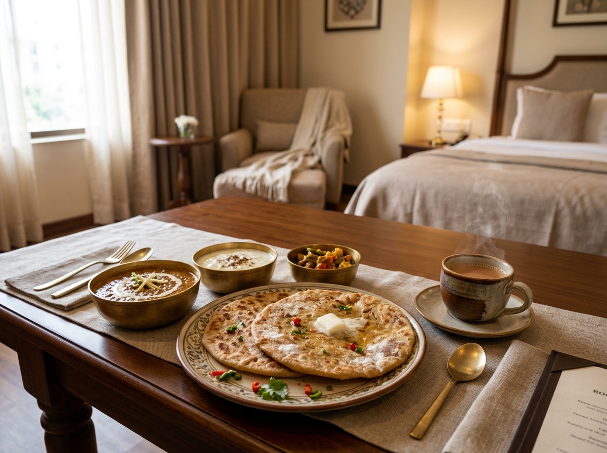 Freshly cooked Punjabi specialties & in-room dining at Hotel Nayaab